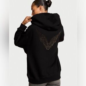 VICTORIA’S SECRET LIMITED EDITION FASHION SHOW 2025 BLACK GOLD BLING HOODIE NWOT